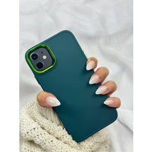 Vip Case Apple iPhone 11 Parlak Metal Detaylı Tuşu Kolay Basmalı Lansman Pastel Silikon Ruby Kılıf