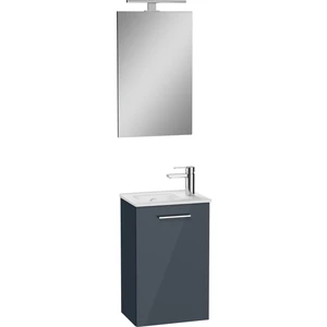 Mia 69582 Banyo Dolabı Seti, Parlak Antrasit,40 cm