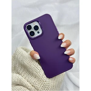 Iphone 14 Pro Max Parlak Metal Detaylı Tuşu Kolay Basmalı Lansman Pastel Silikon Ruby Kılıf