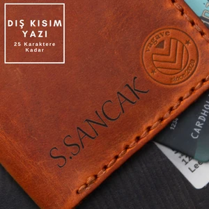 İsme Özel Deri Cüzdan El Yapımı  Deri Erkek Cüzdan Kartlık Taba Rengi Cüzdan Doğum Günü Hediyesi Hediyelik Cüzdan Kişiye Özel Kartlık Erkek Arkadaşa Babaya Kocaya Hediye Cüzdan