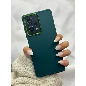 Redmi Note 12 Pro |5g| Parlak Metal Detaylı Pastel Silikon Lansman Ruby Kılıf