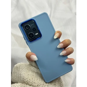 Redmi Note 12 Pro |5g| Parlak Metal Detaylı Pastel Silikon Lansman Ruby Kılıf