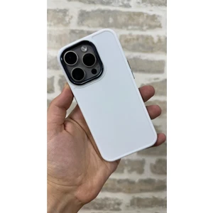 iPhone 15 Pro Max Parlak Metal Detaylı Pastel Silikon Lansman Ruby Kılıf