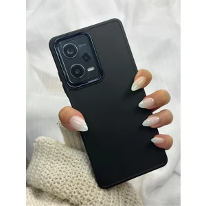Redmi Note 12 Pro |5g| Parlak Metal Detaylı Pastel Silikon Lansman Ruby Kılıf
