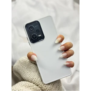 Redmi Note 12 Pro |5g| Parlak Metal Detaylı Pastel Silikon Lansman Ruby Kılıf