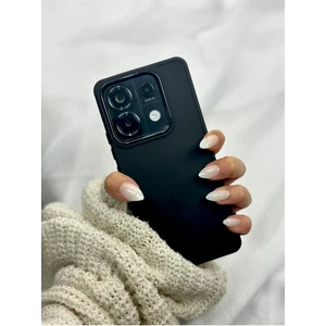 Redmi Note 13 Pro 5g  (Sadece 5g Uyumlu)  Parlak Metal Detaylı Pastel Silikon Lansman Ruby Kılıf
