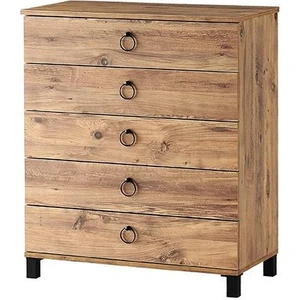 Erezoğulları Mobilya Buket Geniş 5 Çekmeceli Şifonyer 85X45X95 cm Demonte