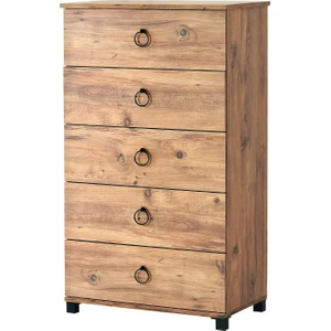 Erezoğulları Mobilya Buket Yüksek 5 Çekmeceli Şifonyer 73X45X125  cm Demonte
