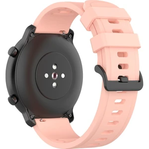 Psgt huawei Watch 18 mm Gt4 41MM Uyumlu Kordon Noktalı Desenli Hardal Silikon Kayış