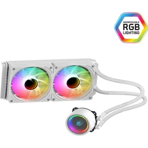 GAMETECH HYDRA 240mm Beyaz Isı Göstergeli Argb Sıvı Soğutma Sistemi