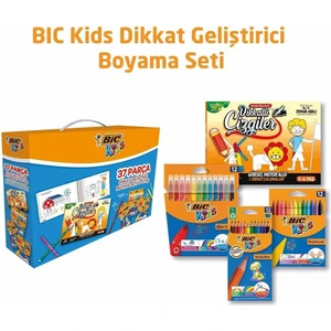 Kids 37 Parça Dikkat Geliştirici Boyama Seti