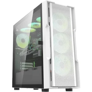 Amiral White DK431 4X12 cm Argb Fanlı Mesh Panel Temperli Cam E-Atx Bilgisayar Kasası