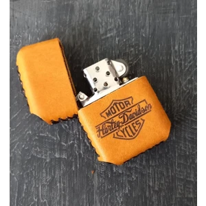 Nikura Craft Nikuracraft Kişiye Özel Benzinli Çakmak Deri Çakmak Hakiki Deri Çakmak Harley Desenli Zippo Tarzı Çakmak