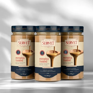 Bercekız Servet Şekerleme Çifte Kavrulmuş Taze Fethiye Tahini - 500 gr 3'lü Paket