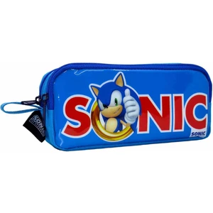 Sonic Yazı Desenli Mavi Kalem Kutusu 2240