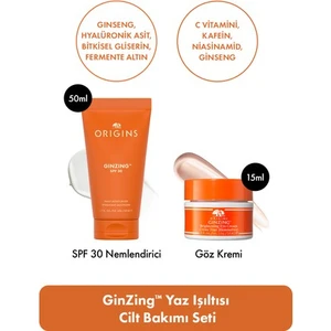 C Vitamini & Ginseng İçeren Ginzing Yaz Ikilisi: SPF30 Nemlendirici 50 ml & GÖZ Kremi 15 ml