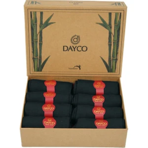 Premium Dikişsiz Yazlık Bambu Soket Çorap 8'li Set Kraft Kutulu Füme - 41-44 - 474