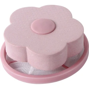 Tüy ve Toz Toplama Filesi Çamaşır Makinesi Tüy ve Toz Toplama Topu 2 Adet (Pembe)