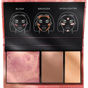 Ultra Colour 3'ü 1 Arada Yüz Paleti Golden Hour 15 g Mat Bronzlaştırıcı ve Aydınlatıcı Özellikli