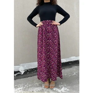 Kadın Önden Düğmeli Uzun Etek