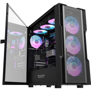 Amiral DK431 4X12 cm Argb Fanlı Mesh Panel Temperli Cam E-Atx Bilgisayar Kasası