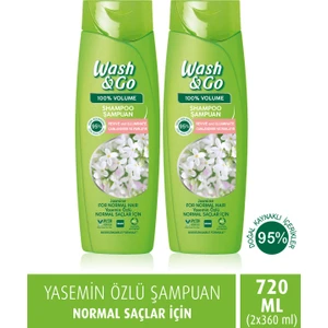 Wash & Go Yasemin Özlü Şampuan 360 ml X2 Adet