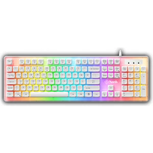 Paladin Mekanik Hisli Türkçe RGB Beyaz Premium Gaming Klavye