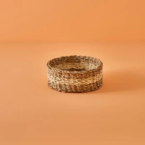 Bella Maison Lucia Yuvarlak Hasır Sepet Naturel (25X10 Cm)