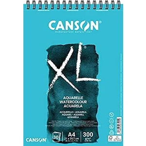 XL Aquarelle Sulu Boya Bloğu Üstten Spiralli A4 300gr 30 Yaprak