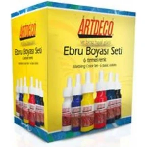 Ebru Boya Seti 6 Temel Renk