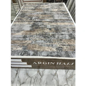 Bambu Tarz Halı Gri Bakır Renk