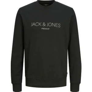 Jack & Jones Jprblajared Sweat Crew Ne Siyah Erkek Sweatshirt