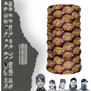 Küçük Camping Yazı Desenli Boyunluk Maske Baf Bandana