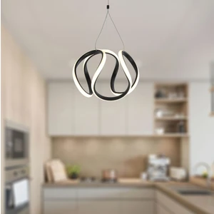 TT Aydınlatma TT306-25-SY Tt Aydınlatma Orta Kavis Mat Siyah Ledli Avize