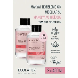 Makyaj Temizleme Micellar Suyu Nemlendirici Tüm Ciltler İçin Avantajlı 2'li Set