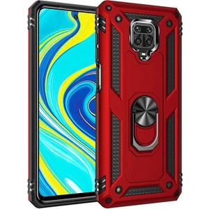 Techno Guru Redmi Note 9s Çift Katmanlı ve Yüzüklü Tam Koruma Vega Premium Kılıf