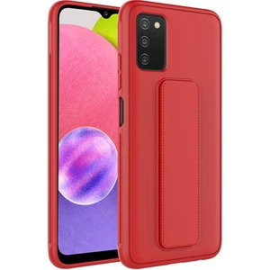 Samsung Galaxy A03S Kılıf Şık ve Stantlı Qstand Premium Kapak