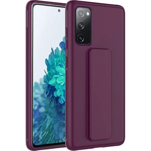 Samsung Galaxy S20 Fe Kılıf Şık ve Stantlı Qstand Premium Kapak