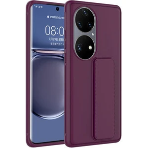 Huawei P50 Pro Kılıf Şık ve Stantlı Qstand Premium Kapak