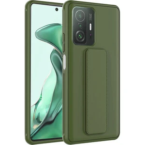 Xiaomi Mi 11T 5G Kılıf Şık ve Stantlı QStand Premium Kapak