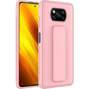 Poco X3 Kılıf Şık ve Stantlı Qstand Premium Kapak