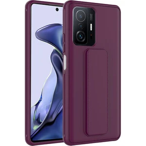 Xiaomi Mi 11T 5G Kılıf Şık ve Stantlı QStand Premium Kapak