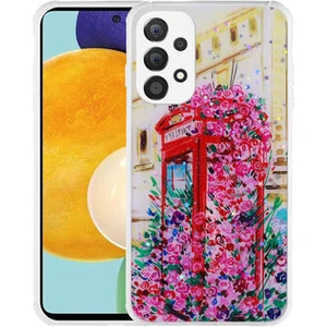 Samsung Galaxy A53 5g Kılıf Simli Desenli Kamera Korumalı Parlak Popy Kapak