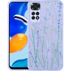 Redminote 11S Global Kılıf Simli Desenli Kamera Korumalı Parlak Popy Kapak