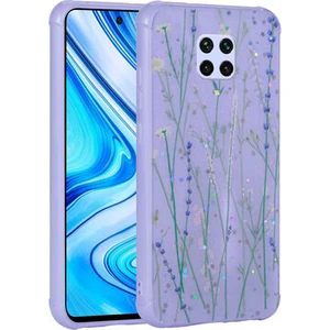 Redminote 9 Pro Kılıf Simli Desenli Kamera Korumalı Parlak Popy Kapak