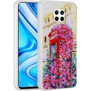 Redminote 9 Pro Kılıf Simli Desenli Kamera Korumalı Parlak Popy Kapak