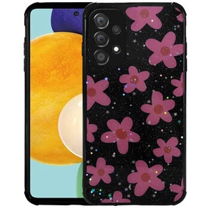Samsung Galaxy A23 Kılıf Simli Desenli Kamera Korumalı Parlak Popy Kapak