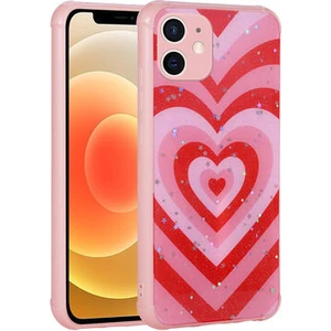 iPhone 11 Kılıf Simli Desenli Kamera Korumalı Parlak Popy Kapak