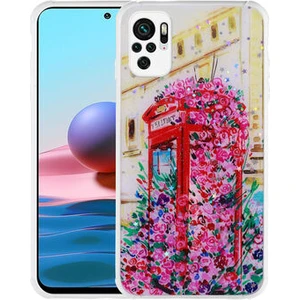 POCOM5S Kılıf Simli Desenli Kamera Korumalı Parlak Popy Kapak