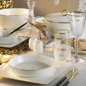 Maria Gold 12 Kişilik 60 Parça Yemek Takımı